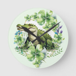 cocodrille  rund klocka