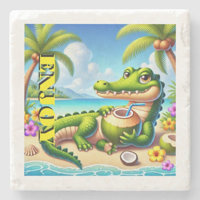 COCODRILLO MED COCO VATTEN STENUNDERLÄGG (Framsidan)