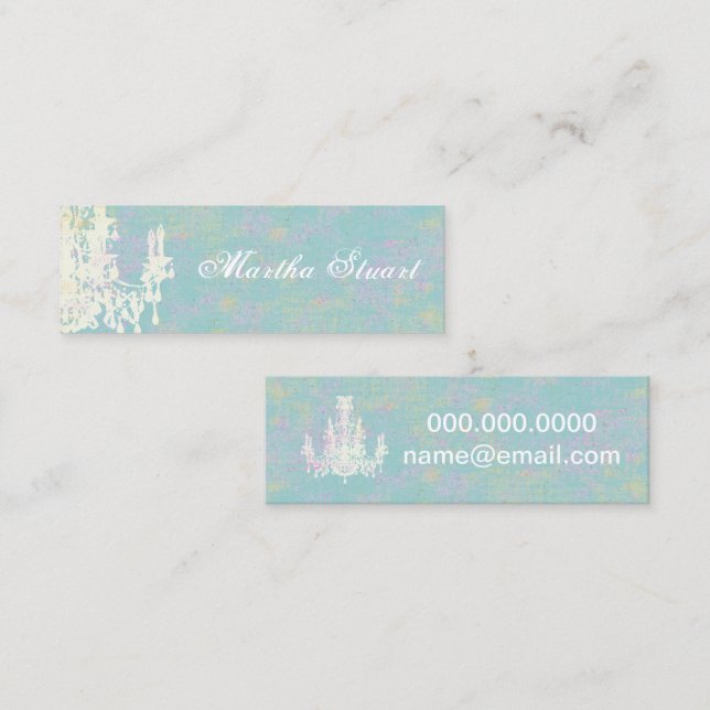 Cocoljuskronan - ÄNDRA FÄRG/ÄGGSNÄCKAPAPPER Mini Visitkort (Fram/baksida)