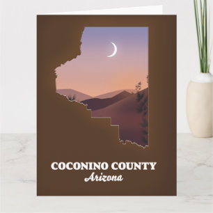 Coconino County Arizona Karta. Kort