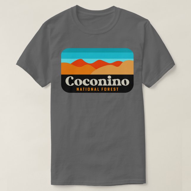 Coconino National Forest Arizona Flagstaff Camping T Shirt (Design framsida)