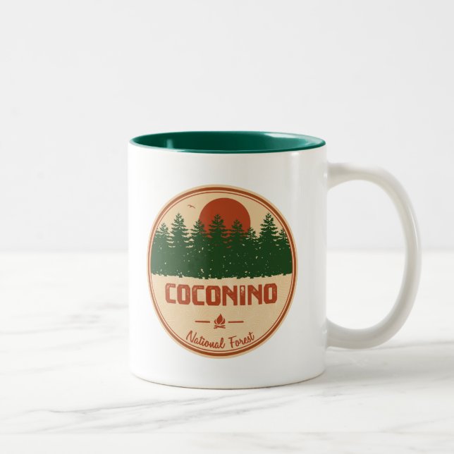 Coconinos nationella skog Två-Tonad mugg (Höger)