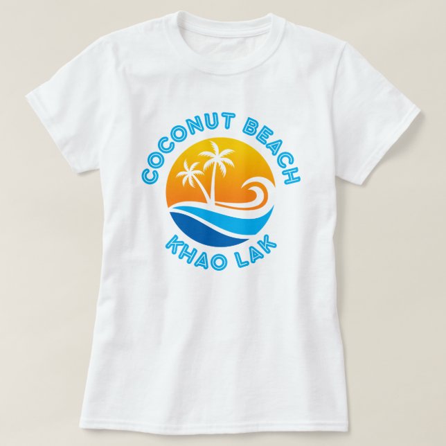 COCONUT BEACH-KHAO LAK T SHIRT (Design framsida)