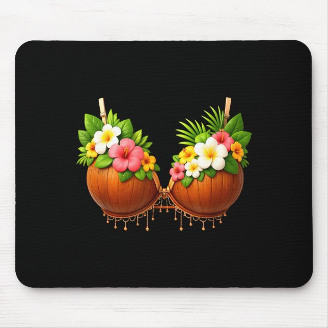 Coconut BH Halloween-kostym DIY Rolig sommar Musmatta (Framsidan)