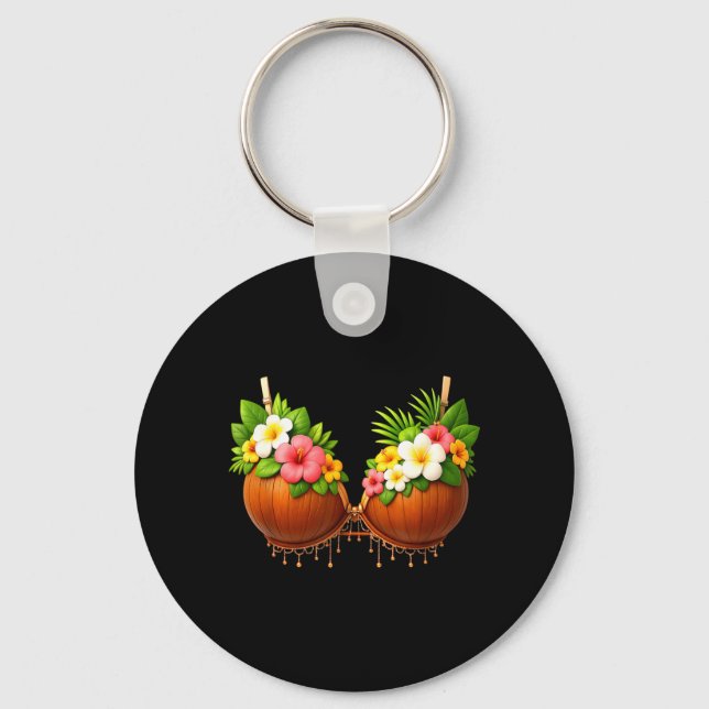Coconut BH Halloween-kostym DIY Rolig sommar Nyckelring (Framsida)