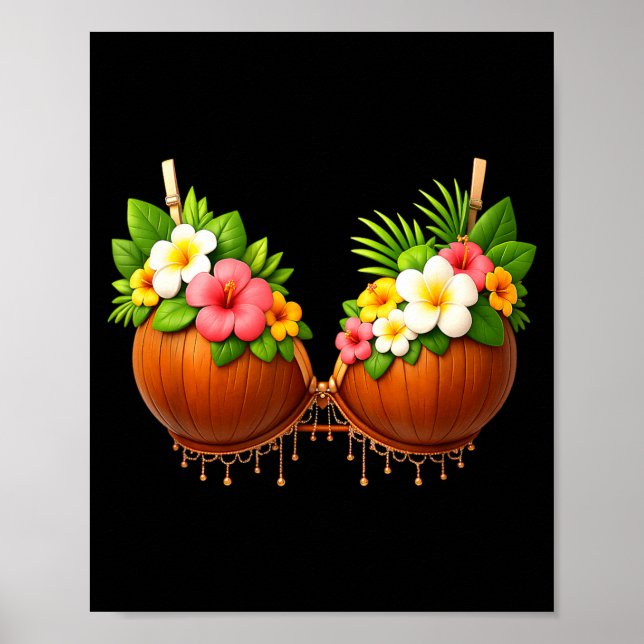 Coconut BH Halloween-kostym DIY Rolig sommar Poster (Framsidan)