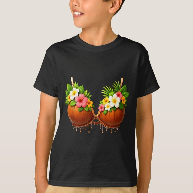 Coconut BH Halloween-kostym DIY Rolig sommar T Shirt (Framsida)