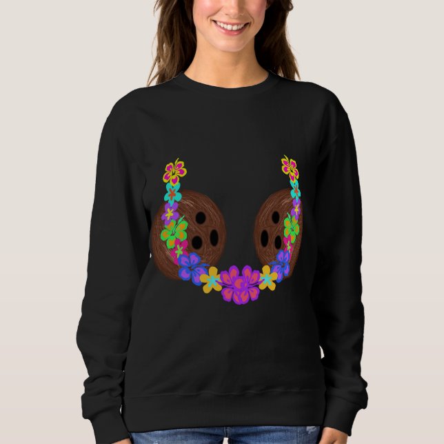 Coconut Bra Bikini Brassiere Bra Flower Chain Hawa T Shirt (Framsida)