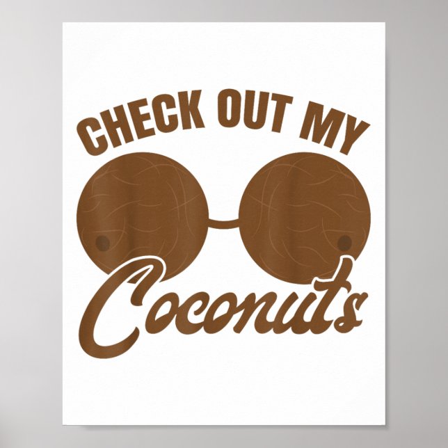 Coconut Bra Vuxen Checka ut min Snäcka Coconuts Br Poster (Framsidan)