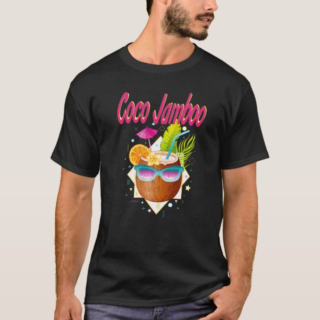 Coconut Colorful  Illustration T Shirt (Framsida)