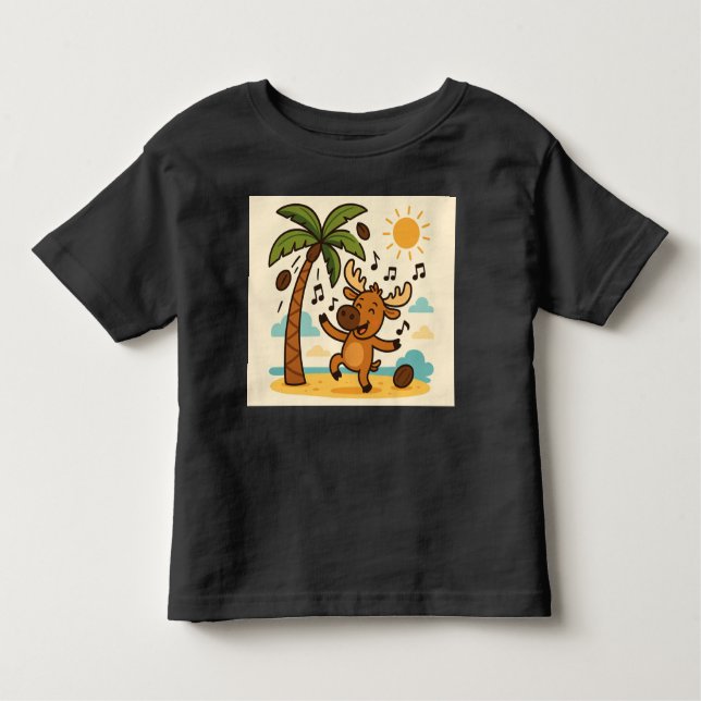 Coconut Commotion – Dance Party Summer Tee for Kid (Framsida)