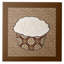 Coconut Cuptårta, japansk wirl-bakgrund