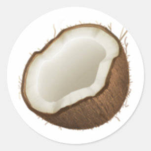 Coconut - Emoji Runt Klistermärke