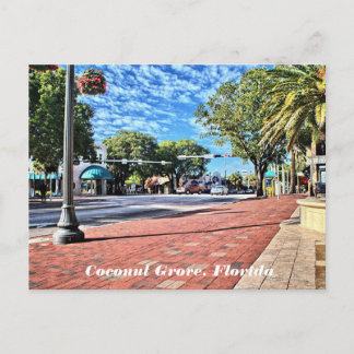 Coconut Grove, Florida-vykort Vykort