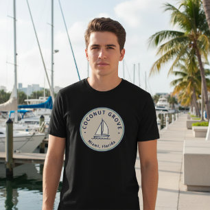 Coconut Grove Miami Kustnära Grannskap Stolthet T Shirt