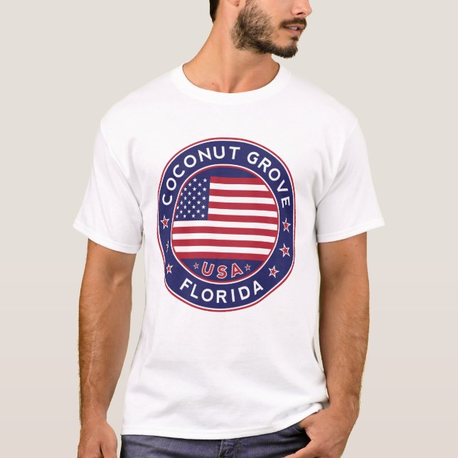 Coconut Grove, Miami T Shirt (Framsida)