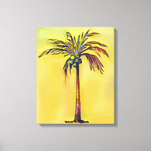 Coconut handflatan canvastryck