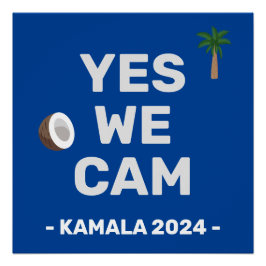 Coconut Harris 2024 Ja, vi Cam Perfect Poster