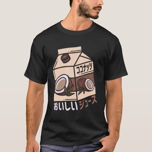 Coconut Juice Japanska Lemonade Otaku Aesthetic Va T Shirt (Framsida)