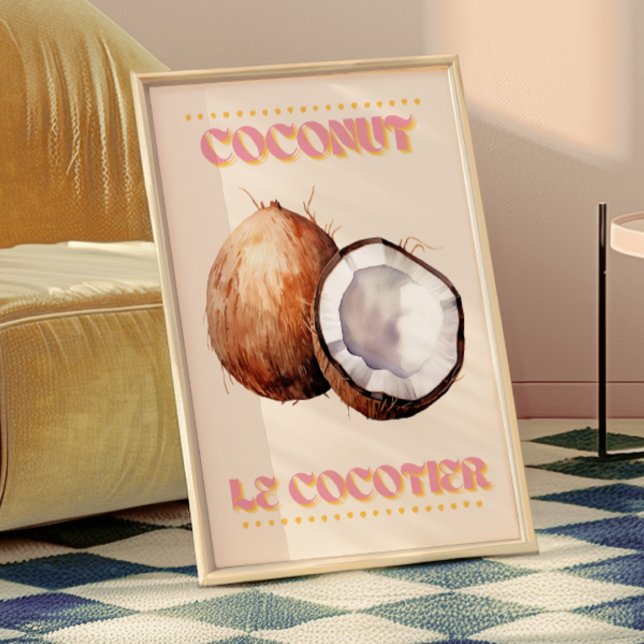 Coconut Le Cocotier Fransk Poster (Skapare uppladdad)