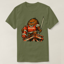 Coconut Lifeguard Warrior — Vintage Summer Beach  T Shirt