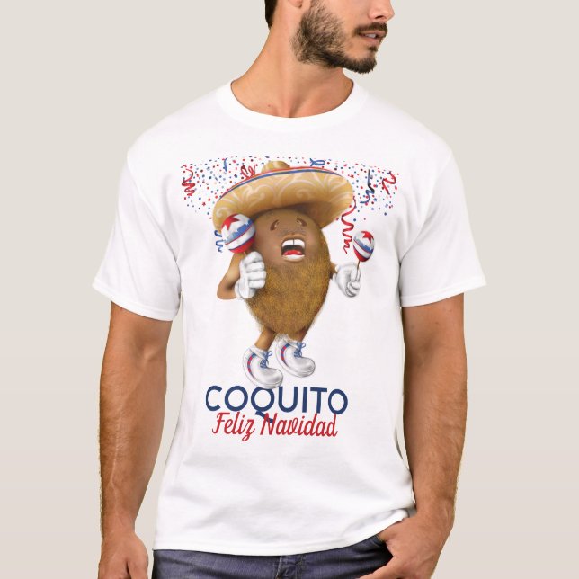 Coconut Maracas Coquito T Shirt (Framsida)
