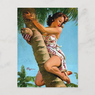 Coconut Pin Up Vykort