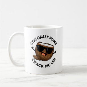 Coconut Puns knäcker mig på Cute Fruit Pun Kaffemugg