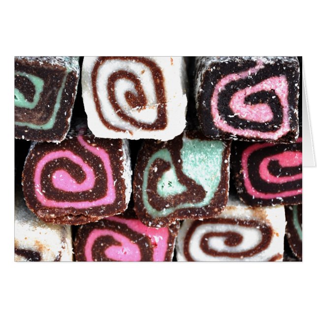 Coconut Roll Trets Hälsningskort (Framsidan Horizontal)