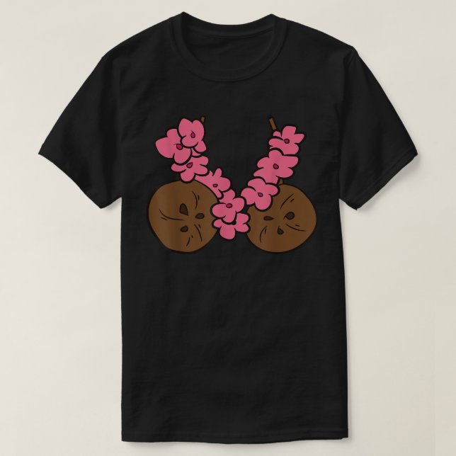Coconut Summer Coconuts Bra Funny Coconut T Shirt (Design framsida)