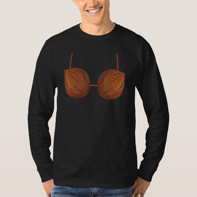 Coconut Summer Coconuts Bra Halloween Summer T Shirt (Framsida)