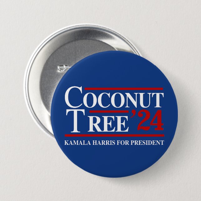 Coconut Träd 2024 Knapp (Framsida & baksida)