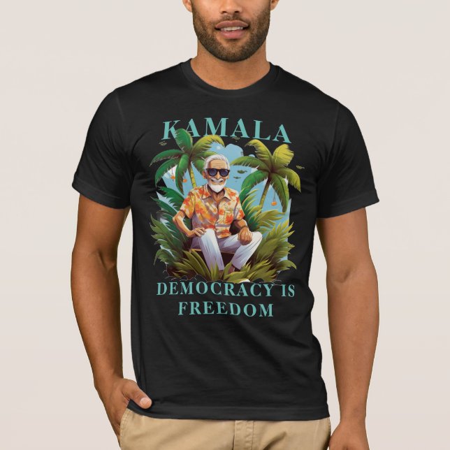 Coconut Träd design Kamala T-Shirt (Framsida)