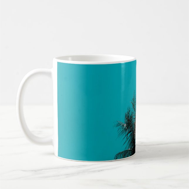 Coconut träd kaffemugg (Vänster)