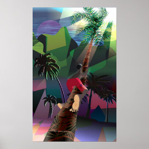 Coconut Träd Poster