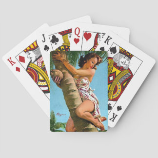 Coconut träd-stift casinokort