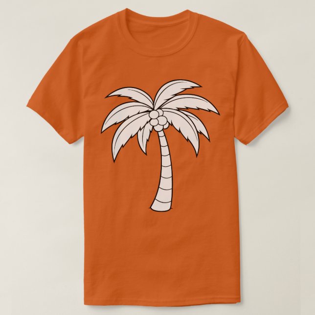 Coconut Träd TShirt 4 T Shirt (Design framsida)