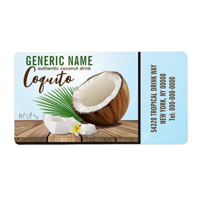 Coconut Tropical Fruit Fraktsedel (Framsidan)