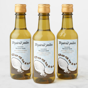 Coconut Tropical Fruit Vinetikett
