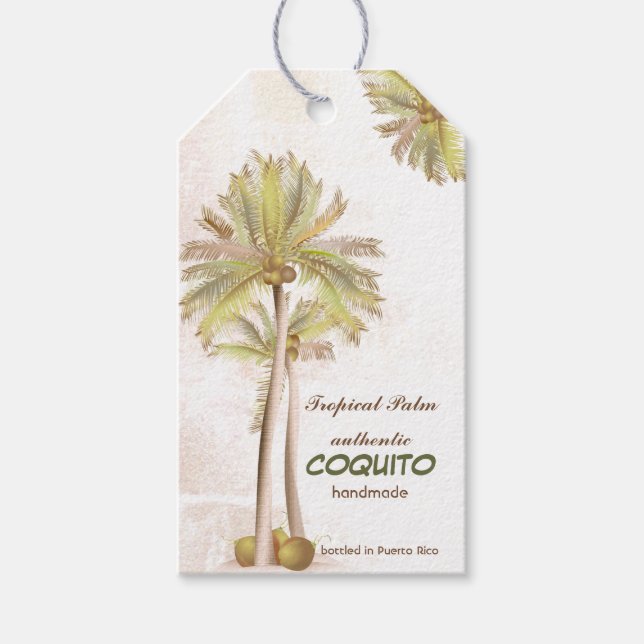 Coconut Tropical Handflatan Presentetikett (Framsidan)