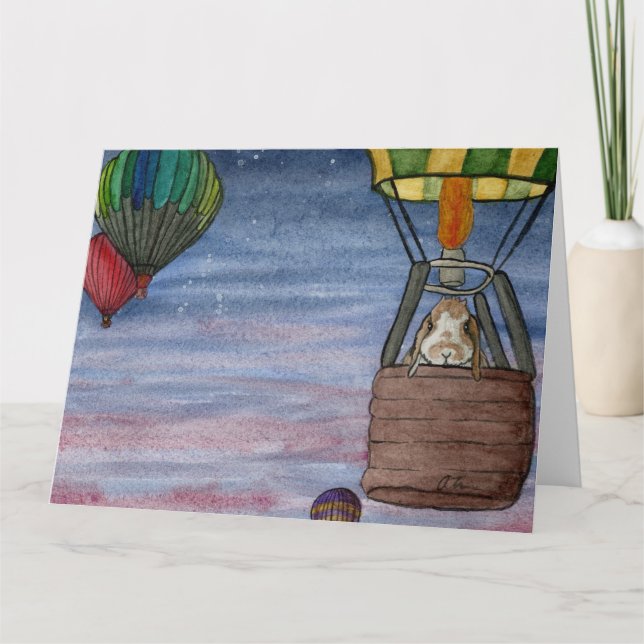 Coconut's Äventyr: September Card 8,5"x11" Tack Kort (Framsida)