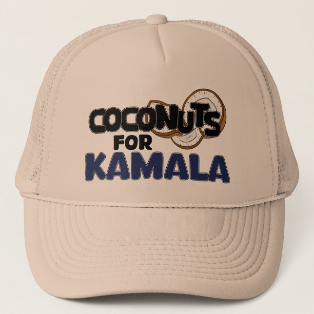 Coconuts for Kamala Harris Funny Coconut Träd Meme Keps (Framsida)