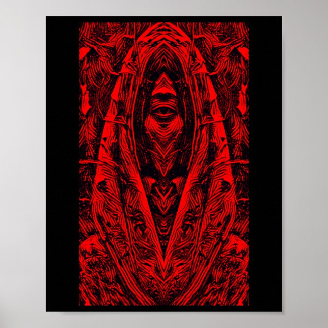 Cocoon-felet när monstern vaknade. Röd Poster (Framsidan)