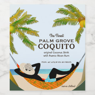 Cocoquito Tropical Fruit Drink Vinflaska Etikett