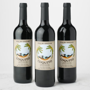 Cocoquito Tropical Fruit Drink Vinflaska Etikett
