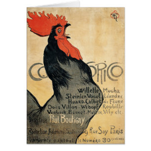 Cocorico - Steinlen Hälsningskort