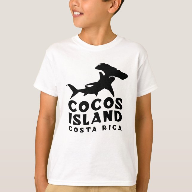 Cocos Island Costa Rica Diving with Sharks T Shirt (Framsida)