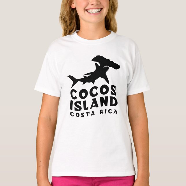 Cocos Island Costa Rica Hammerhead Diving T Shirt (Framsida)