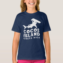 Cocos Island Costa Rica Hammerhead Shark Fläkt T Shirt