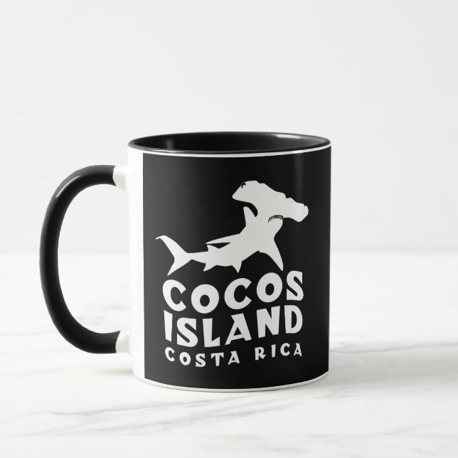 Cocos Island Costa Rica Hammerhead Shark Mugg (Vänster)